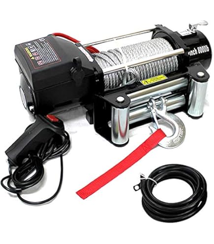 Amazon.co.jp: T-MAX 電動ウインチ 12V 6000LBS ATWPRO オフロード 4X4